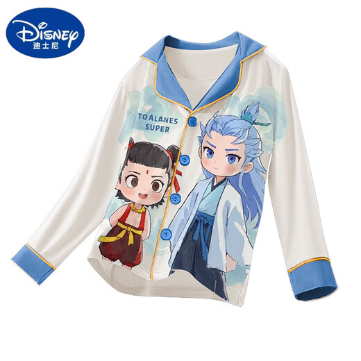 Disney boy pajamas Nezha 2025 new spring and summer modal children's long-sleeved thin big boys' home clothes 2M--ST-12370 170 8 sizes (100-110)cm