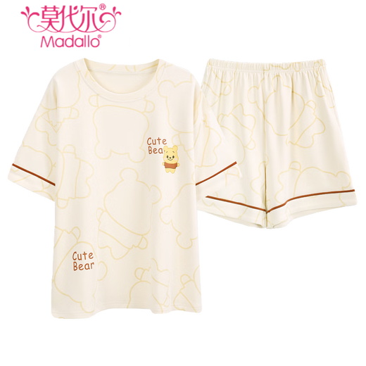 Pyjama modal pour les femmes en été, nouveaux shorts en coton pur, un style mignon d'été mignon et doux peut être porté à l'extérieur des vêtements maison YZ-9892 9885 l recommandés 100-120jin [Jin est égal à 0,5 kg]
