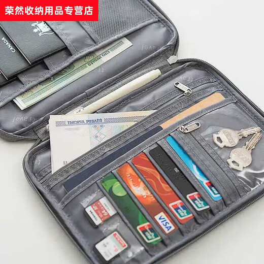 Bolsa de almacenamiento de boletos de pasaporte bolsas de viaje portátiles en el extranjero