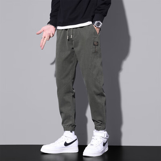 Pantalones casuales de pájaros carpinteros para hombres de moda de moda