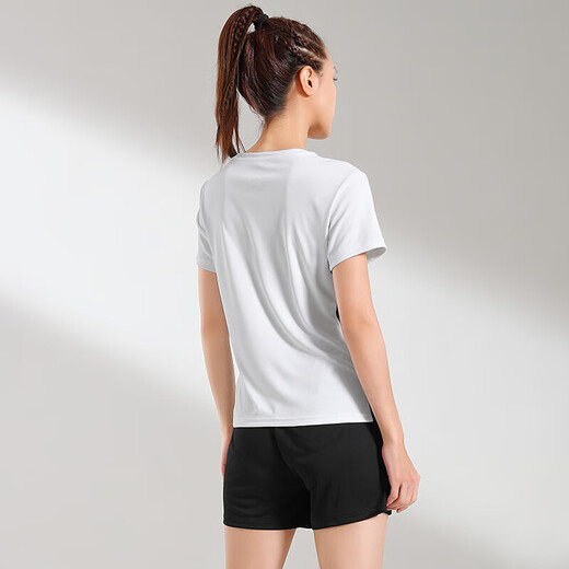 Camel (CAMEL) badminton uniform for women's sun protection quick-drying sports two-piece set Y1S1TLF653A5 white/black L