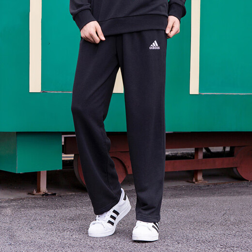 阿迪达斯 （adidas）裤子男裤2024秋季新款运动裤宽松直筒长裤GK9273官方旗舰正品 IC9425 宽松版型 专柜正品 2XL 推荐195-215斤