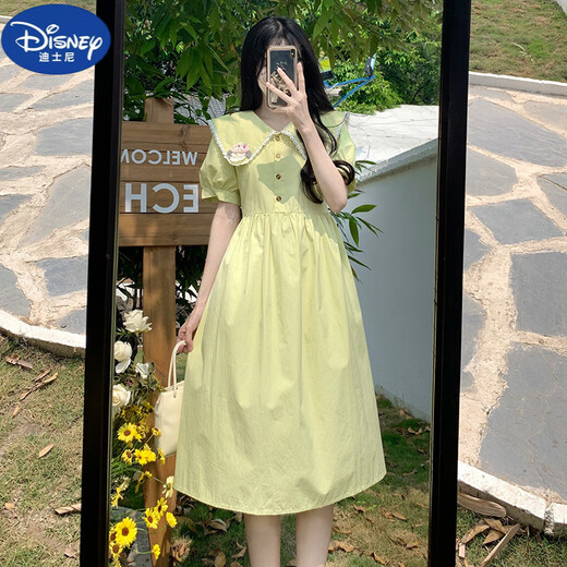 Disney Loose Slim Robe With Little Girl 2025 Été Nouveau Style Junior High School High School Élève blanc 1278 170 M 90-105Jin [Jin est égal à 0,5 kg]