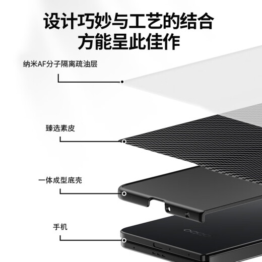 斯得弗 适用oppo find n5手机壳Find N5折叠屏保护套磁吸翻盖式全包防摔高档商务风男款翻盖皮套【黑色】