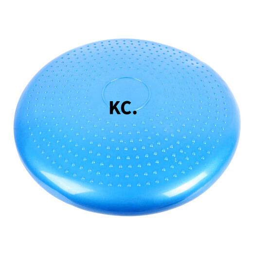 靠森（Kaooseen）平衡垫瑜伽按摩坐垫软垫加厚平衡训练球儿童平衡盘康复训练气垫  蓝色