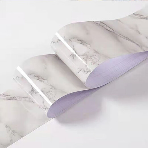 Yonghuan selbst kleber Taille Badezimmer Taille Blume wasserdichtes Wohnzimmer Bodenfliesen Kleiderschrank Dekoration Aufkleber Rührleitung Dekoration Aufkleber 13601-Meteoric Tinte Grau 5cm*5m