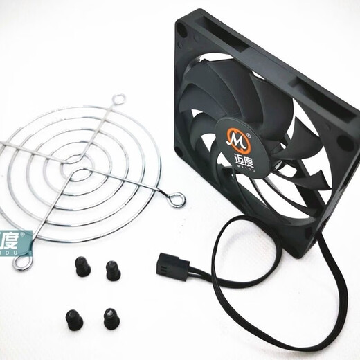 
8010 Fan 8010/9213 Ultra-thin violent fan 4p speed regulation 3p speed control machine radiator special silent fan 9215-2700 Black evil