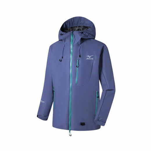 Mizuno Mountain Outdoor City Fonctionnel Mountain Mesting and Randing Hard Shell Imperproofing Windproof Breathable Wear-Resistant Veste Men and Women Secret Realm Purple L
