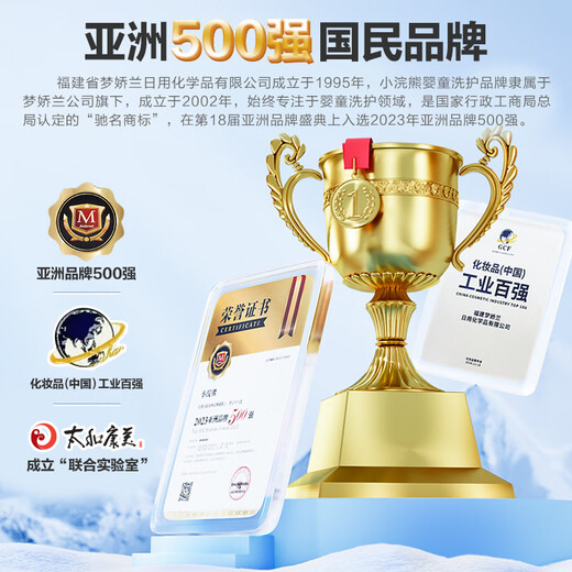 Little Raccoon Children's Shampoo Tear-free Formula Baby Smooth Hair Care Shampoo for Boys and Girls 500ml New Year's Gift