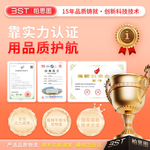 柏思图（besintu）电动平衡车座椅智能成人儿童站座两轮双轮带手扶越野体感自平行车 C白54V【四控+站坐两用+炫光轮】