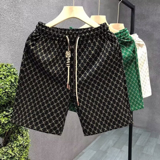 Guanmao Pei Shorts Herren trendy Sommer neue Sportarten und lässige amerikanische Briefe Vielseitige x838-schwarze m