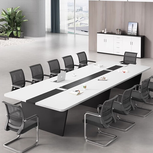 Conference room conference table long table simple modern table small training table and chair long workbench office combination regular version without socket 2.0*1.0 meter conference table