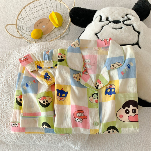 睡衣女夏季短袖云朵棉夏天女士2025年新款学生可爱卡通家居服套装 QDMBE684 XL (170) 建议体重120斤以内