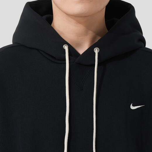 耐克（NIKE）卫衣男装外套夏季新款训练运动连帽防风休闲加绒套头衫HJ3882-010 HJ3882-010黑/淡象牙白 M