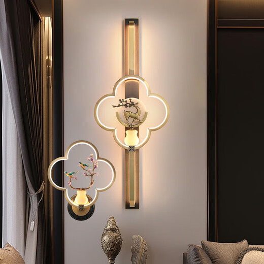 OPPLE (OPPLE) Tous cuivre Nouveaux lumières murales de style chinois Livrées de salon
