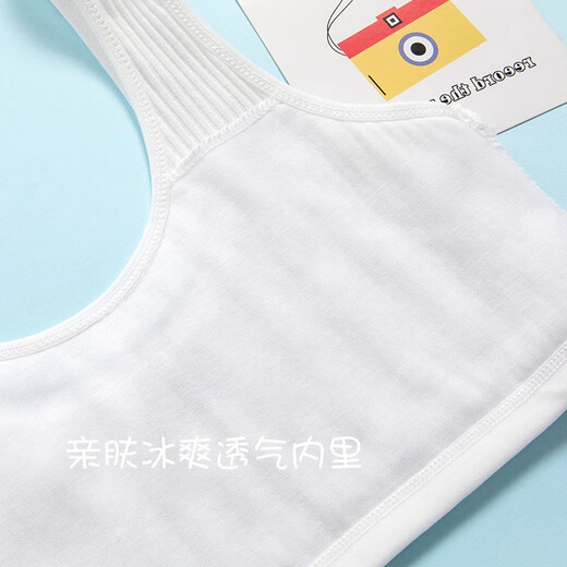 Tingguagua 2 pieces girls underwear for students in the first stage of childhood development period cotton anti-bulge spots for girls aged 8-14 years old