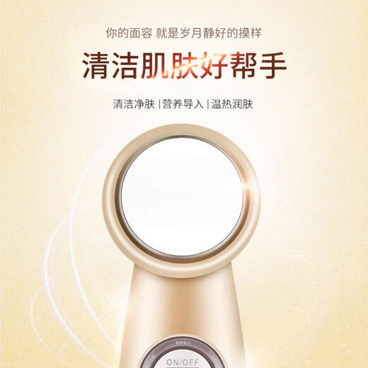 金稻（KINGDOMCARES）导入仪美容仪器面部清洁去黑头导出洗脸洁面家用脸部按摩器 金稻'导入仪#【KD9930-香槟金】