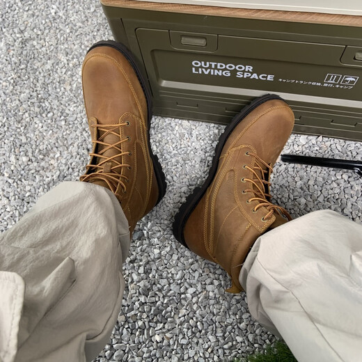 Timberland添柏岚男鞋马丁靴春秋户外徒步登山抓地耐磨皮革高帮工装休闲鞋 A5YQS231 41.5 (260mm)