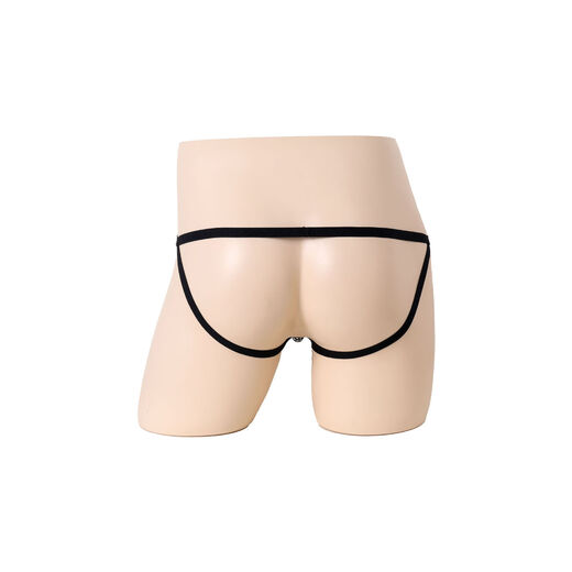 Men's Self-Making Underwear Sexy Underwear Boys Men's Self-Making Underwear Thong Underwear Bead Chain Ring Pink Color Men's Self-Making Underwear One Size