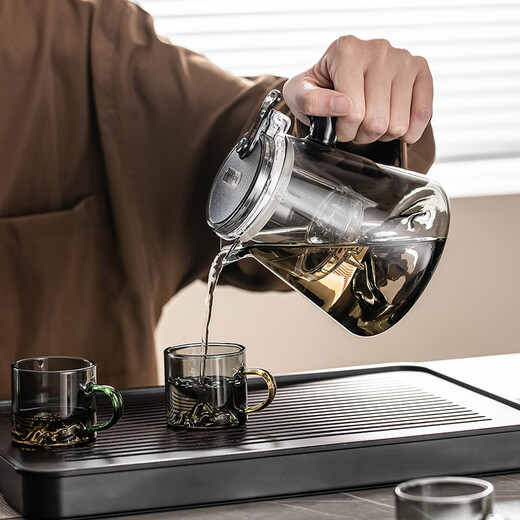 Tasse de pangdonglai de qualité tasse fluide de noix en bois séparation de thé en verre à la chaleur Thé à thé de fabrication <