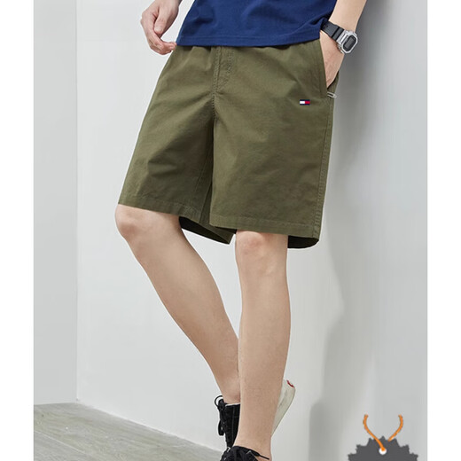 Tommy Jeans gebrochener Code Tommy Shekelly Summer Herren-Freizeit-Shorts Baumwollsporthosen Strand Fünf-Clip-Hosen Herrenhosen 2025 Dunkelblau 9224 L