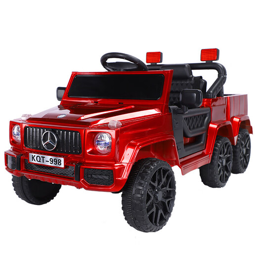 AWZ Big G children's electric car, new super large parent-child car, off-road double toy car, can sit in an adult remote control car, music version - small battery, 5 minutes of play, color changes, electric drive