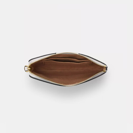 
CoaCH [Direct Supply of Brand] Women's Classic Logo Striped Pattern Corner Zipper Wrist Bag White CW854IMXU5