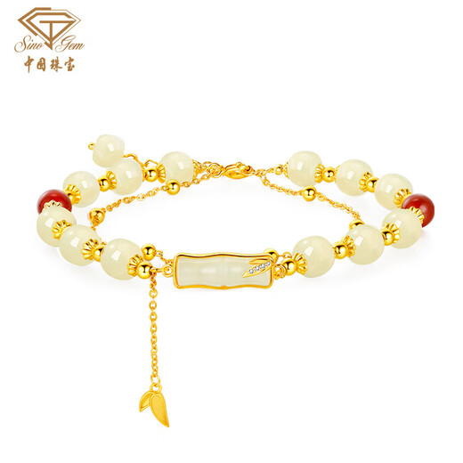 Chinesischer Schmuck mit Ihnen Bambus Silberarmband Bambus Link Armband Geburtstag Gedenkgeschenk für Freundin