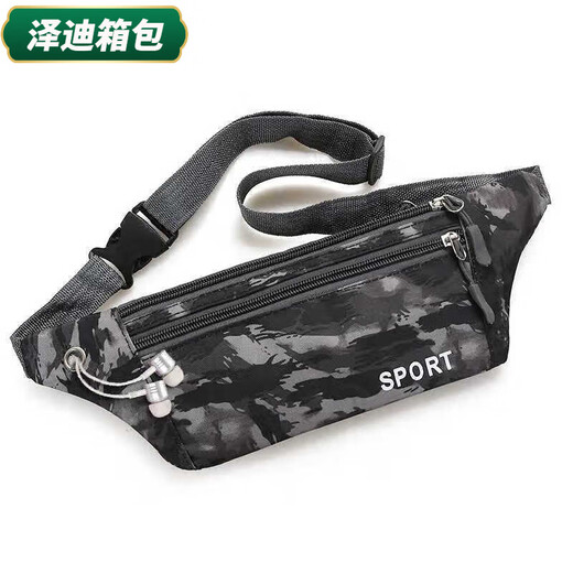 
Yunluo thin and portable new Korean version waterproof thin running mobile phone sports waist bag fitness women's casual close-fitting women's clothing zero rumbling gold 9901 blue bottom