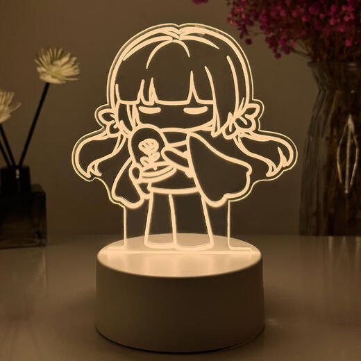 光遇周边小夜灯白鸟巫师虚荣花环初始公仔玩偶生日礼物手办小摆件 三色款 9923猫猫