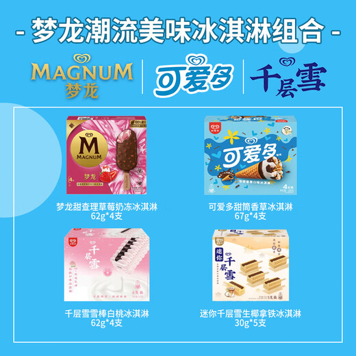 梦龙潮流美味冰淇淋组合 共 21 支 1098g
