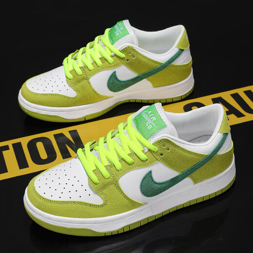 Putian AJ men's shoes dunksb green apple children's shoes sports shoes primary school students friction will sound Air Force No. 1 female 1391 green apple 31 size