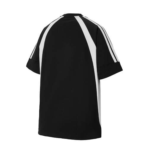 阿迪达斯 （adidas）短袖男夏季潮流时尚透气半袖棉质T恤KB8502 黑色/亮白 M