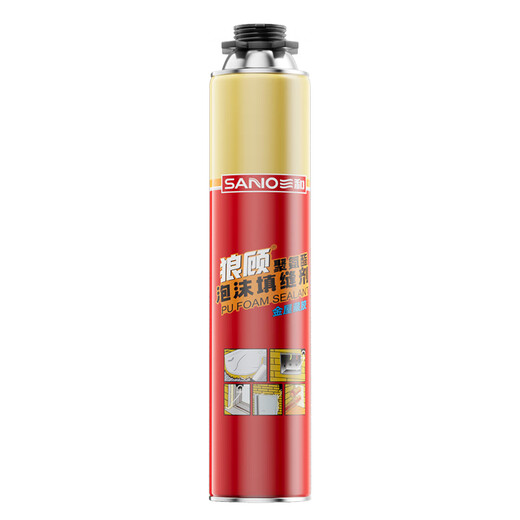 Sanhe foam glue Langgu polyurethane foam caulking agent foaming agent waterproof foam glue filling expansion agent 3 bottles of glue gun