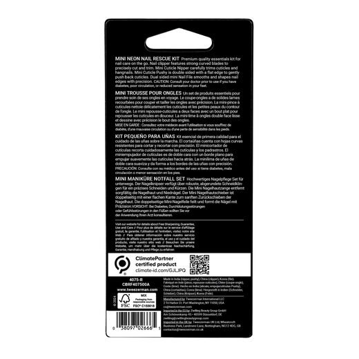 Tweezerman Mini Manicure Kit Portable Nail Care Tool