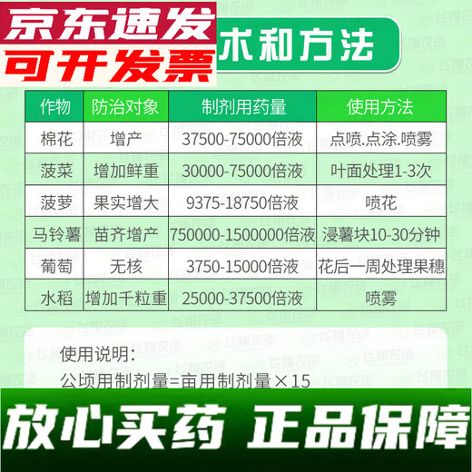 Sanliu Shanghai Tongrui Sanliu 3% gibberellic acid gibberellin 920 weight-increasing seedlings and increased yield plant growth regulator 25ml 25ml