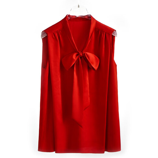 
Ruan Dai (RUANDAI) noble spring new product elegant white-collar style interview temperament shirt bow long sleeve satin MRD12604 (long sleeve champagne color (silky and shiny satin) S (15580A) weight below 95-105