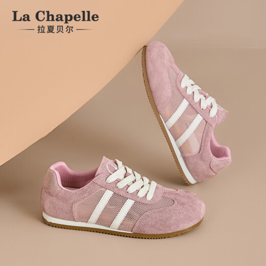 LA CHAPELLE SAPOS DE MUJERES 25 AÑOS Nuevos zapatos para mujeres Mesh Saquetas transpirables zapatos Versátiles Versátiles de entrenamiento Shoes sin pies malolientes zapatos de mujer livianos Pink xxe6628-2 38