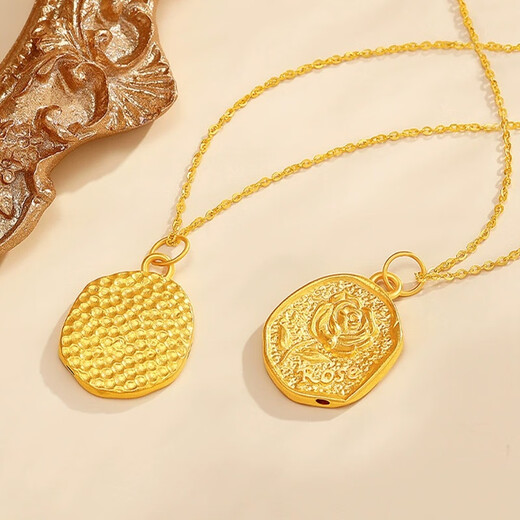 Alliancer 2025 latest retro romantic fashion design Valentine's Day gift necklace for girlfriend and friend gift Rose flower single pendant