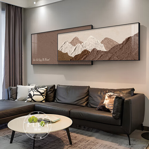 Le dos du canapé a un fond de support avec un fond de support avec un support de décoration de salon, un mur de canapé de luxe léger peintures suspendues 2024 Rizhao Jinshan d style 33 * 80 + 26 * 80 = chevauchement de longueur totale 12035 mm en aluminium