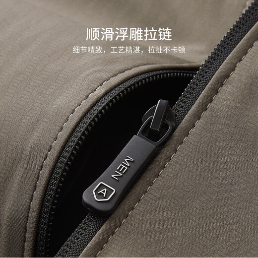 Shanshan Jacket Baseball Collar Men's Spring and Autumn Commuting Casual Lightweight Anti-Wrinkle Wear-Resistant Smooth Zipper Commuting Dark Pattern Printed Jacket