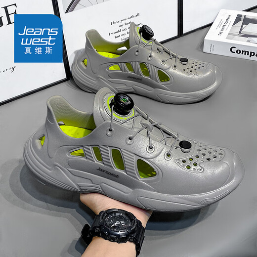 
Jeanswest hole shoes men summer 2025 sandals men breathable casual sports beach sandals men