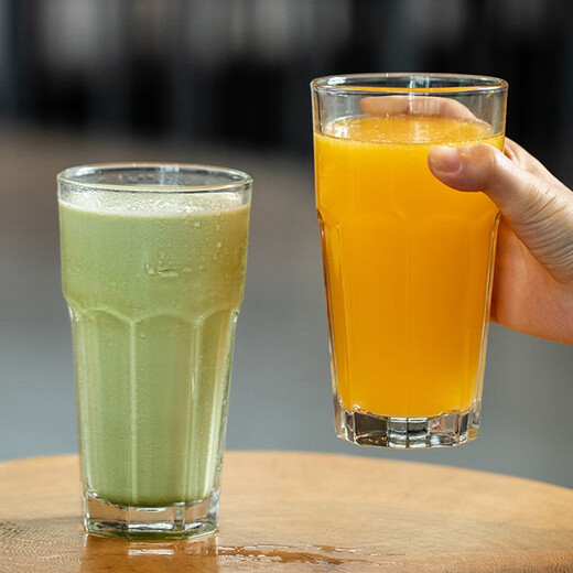 拓进玻璃八角加厚大啤奶冷饮必胜客家耐温 470ml（15256）
