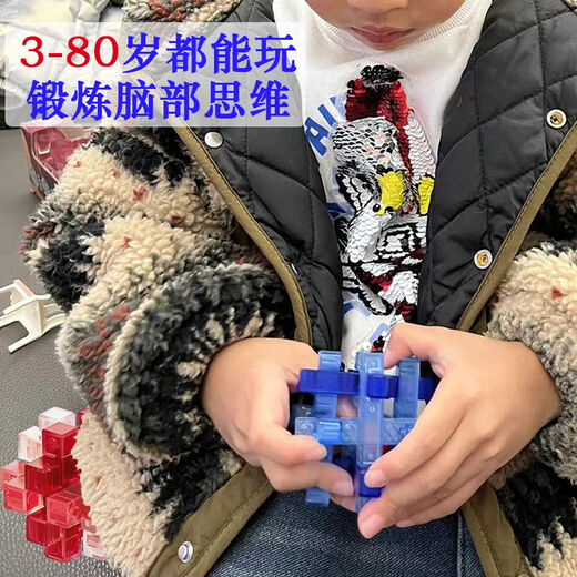 LUBAN LOCK TOL SET PROPLES CADEAUX POUR LES ENFANTS âgées de 3 à 12 ans, des jouets intellectuels pour les élèves du primaire, des anneaux et des balles de déverrouillage variables, un ensemble de grandes coffres de grandes pièces