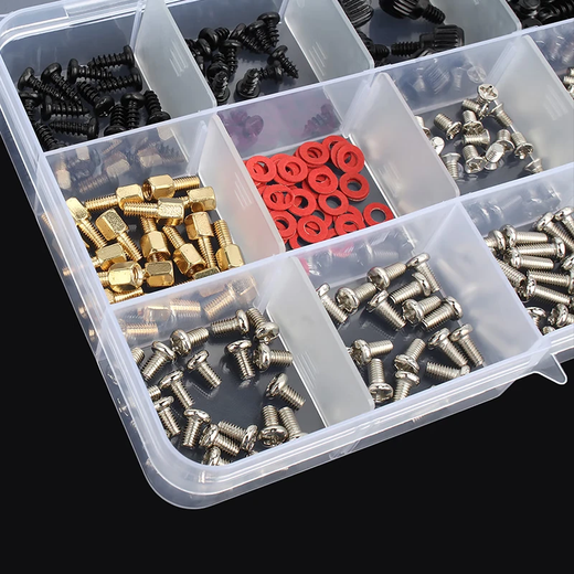 GUWANJI screw and nut combination set m2 solid state drive electronic digital small screw DIY host laptop computer fastener collection desktop computer screw set (15 types)