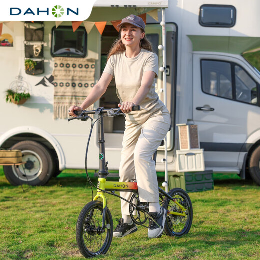 Dahang (Dahon) K3Plus Plegable Bicicleta de 16 pulgadas Disco de 9 velocidades Brease Men and Women's Speed ​​Cambio de bicicleta plegable KAA693 Negro y azul [Versión plegable interna + Línea de chaleco] 16 pulgadas 16 pulgadas de 16 pulgadas