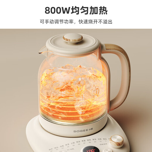 Small quality 0 glue health pot large capacity 1.5L office household tea kettle fully automatic kettle electric kettle thermostatic glass with tea leakage YSH06A