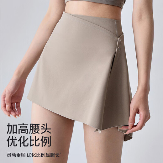 Xue Qianman sports three-point yoga shorts for women with fake two-piece culottes suit for outer wear high-waist butt lift yoga Pilates fitness