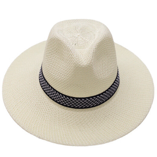 NKADDS middle-aged and elderly hat men summer sun hat middle-aged men top hat sun protection hat elderly sun hat dad cool hat light beige L58-60cm