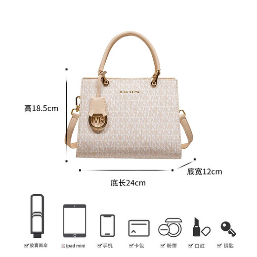 New Year's gift Hong Kong light luxury brand genuine leather bag women's commuter handbag middle-aged mother's crossbody bag off-white high-end gift bag practical girl's birthday gift for girlfriend and wife